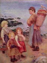 Muschelfischer in Berneval, 1879